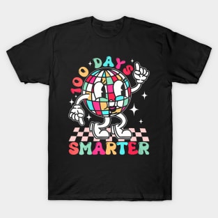 Groovy 100 Days Smarter Happy 100Th Day Of School Teacher T-Shirt